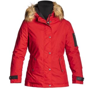 Alternative view of Blouson moto femme ARTIC tissu technique rouge