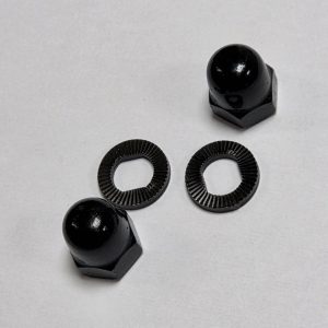 Jeux d’écrous et rondelles Noir pour roue électrique Durax