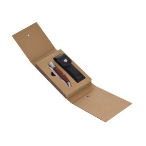 Couteau pliant avec étui en cuir