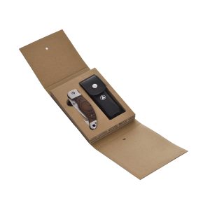 Alternative view of Coffret Couteau de Chasse avec Etui en Cuir Noir