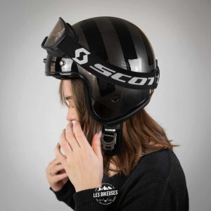 Alternative view of Casque femme léger noir Bob HPFC Lines LS2