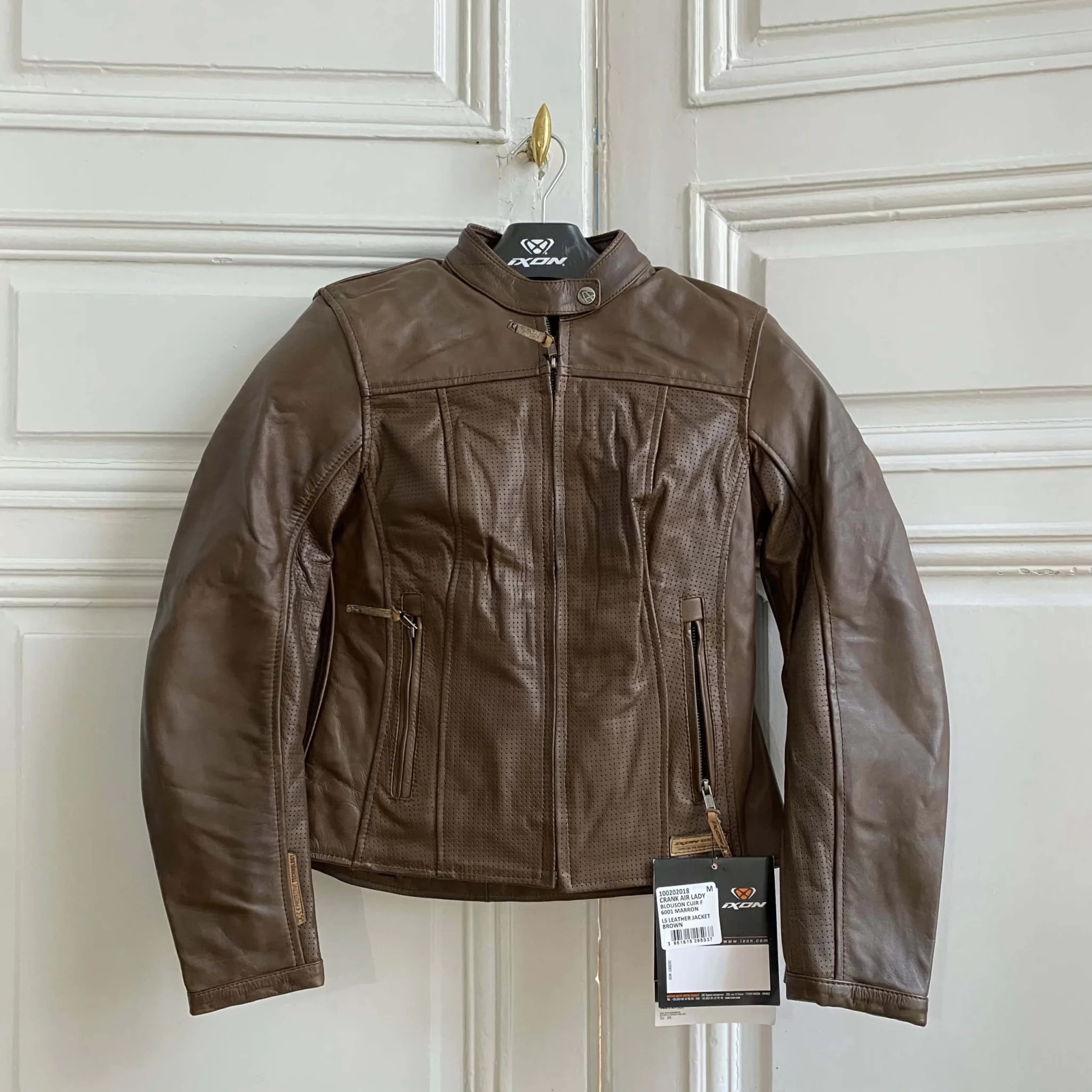 Blouson moto femme été cuir Crank Air Lady – Image 6