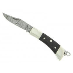Maserin Canif miniature fibre de carbone lame damas