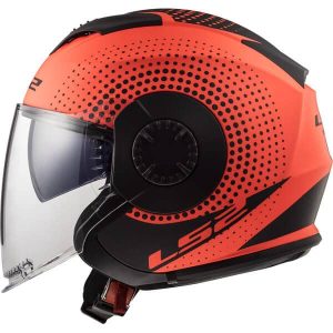 Alternative view of Casque jet avec visière Verso LS2