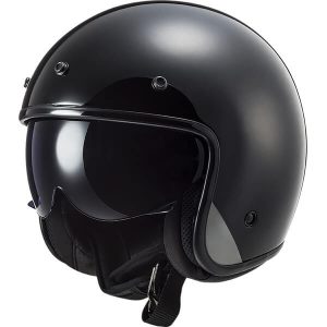 Alternative view of Casque moto femme léger noir Bob HPFC LS2