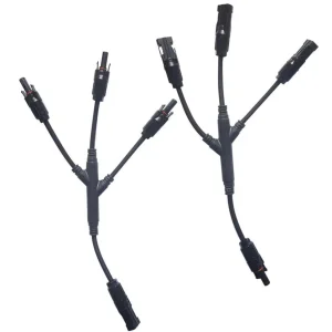 Connecteurs 3 panneaux solaires en parallèle