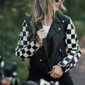 Blouson moto femme en cuir Beth – Eudoxie