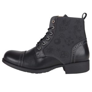 Alternative view of Bottines moto Mehari en cuir